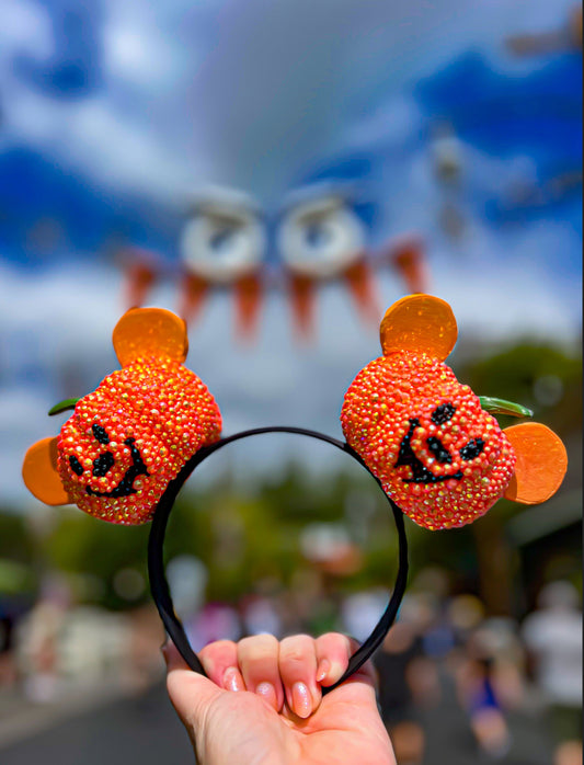 PRE-ORDER Pumpkin Crystal Mickey Ears